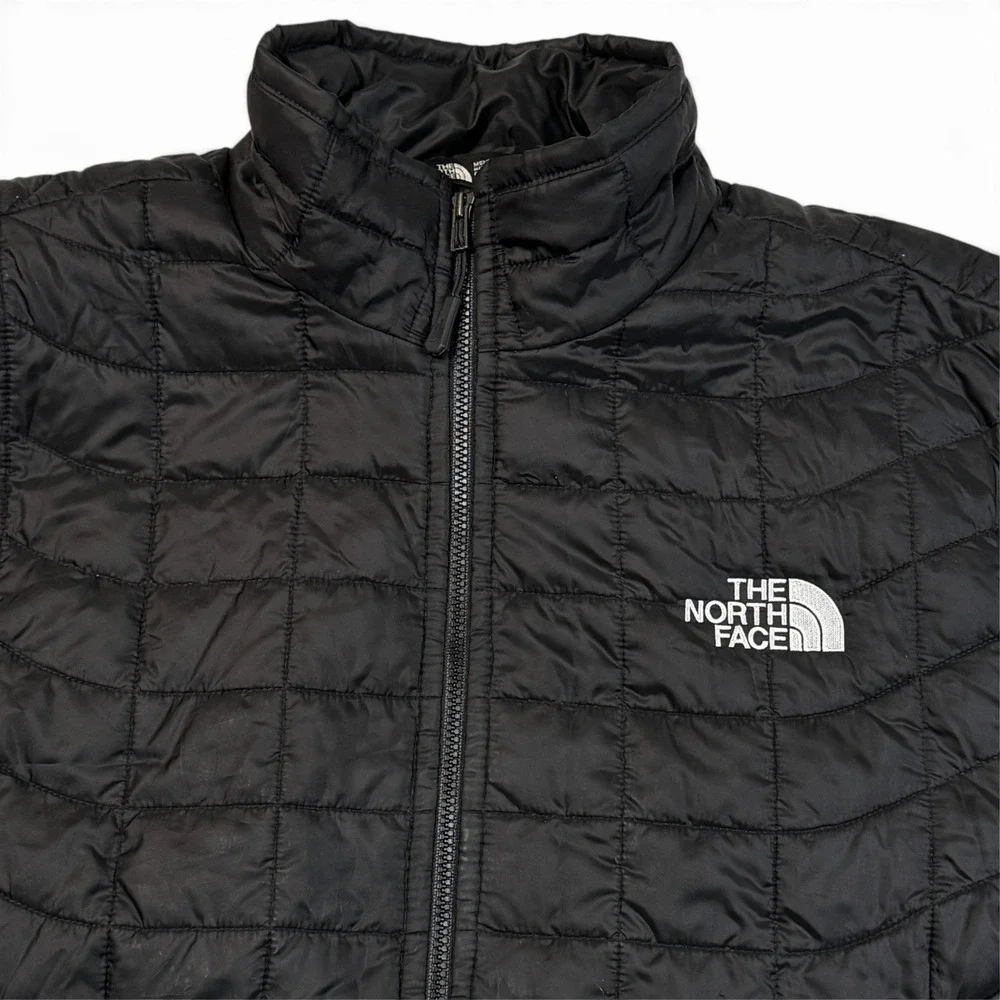The North Face Thermoball Eco Jacket Mens Small Black NF0A4P9X Quilted Puffer